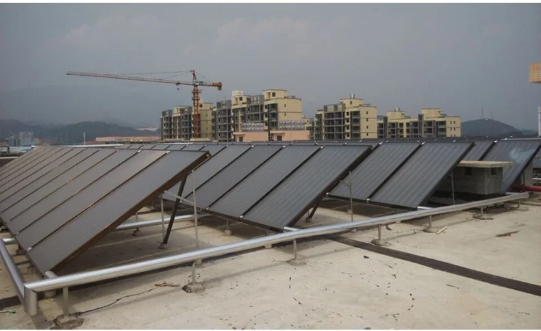 Pressurized Solar Flat Plate Collector 500L Water Heater for Outdoor & Hotel Use Energy Saving