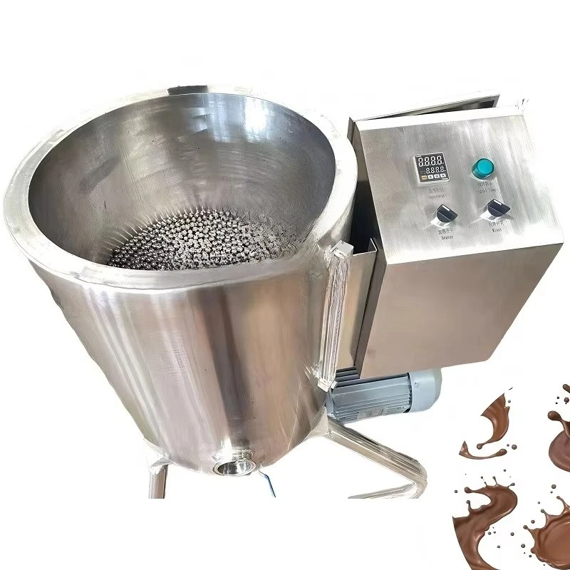 50L High Quality Steel Balls Cocoa Bean Refined Chocolate Grinder Chocolate Processing Machine