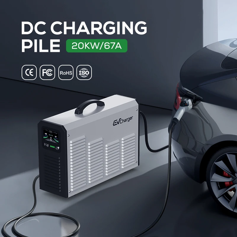 CCS2 20Kw Portable EV Charger Fast DC with Wifi Blue Tooth Swipe Card Function Swipe Card Function Charging Station