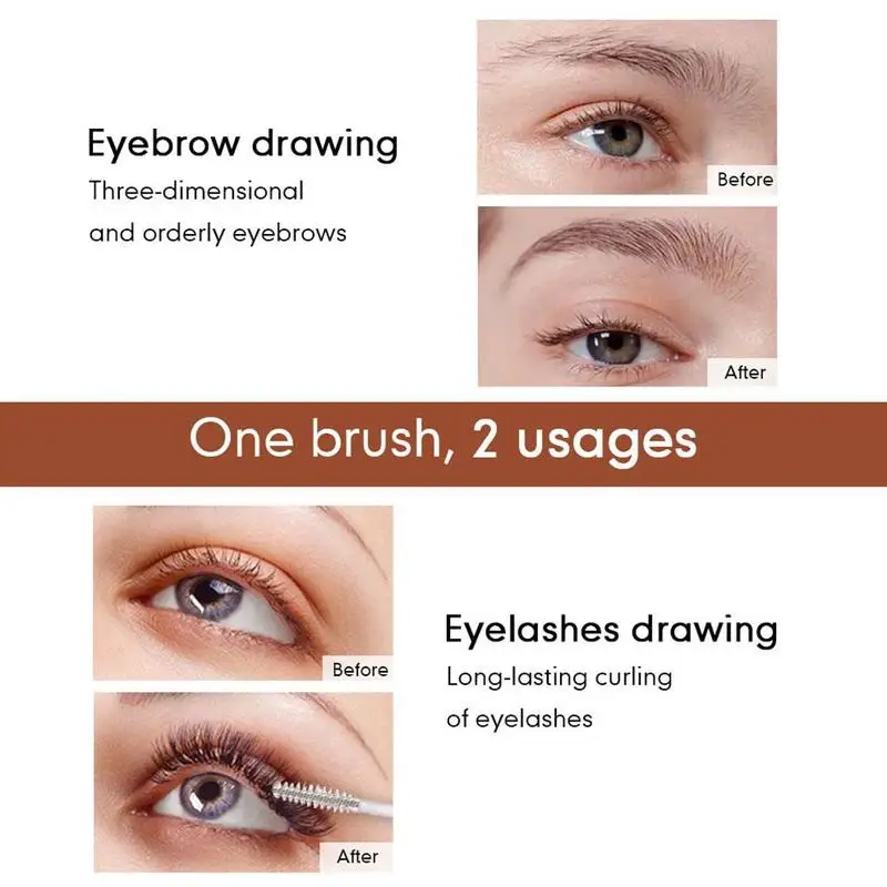 Kosmetik klares Augenbrauen gel langlebiges Wimpern fixgel wasserdichtes transparentes Augenbrauen-Fixgel für Augenbrauen-Make-up-Tool – Detail 13