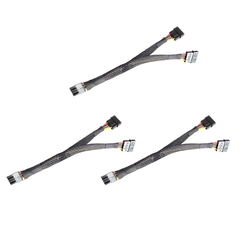 G88D 8Pin Male To Double 4Pin Female Video Card Power Cord 8Pin To Double 4Pin Graphics Card Power Cable for TS540 TD340 Servers