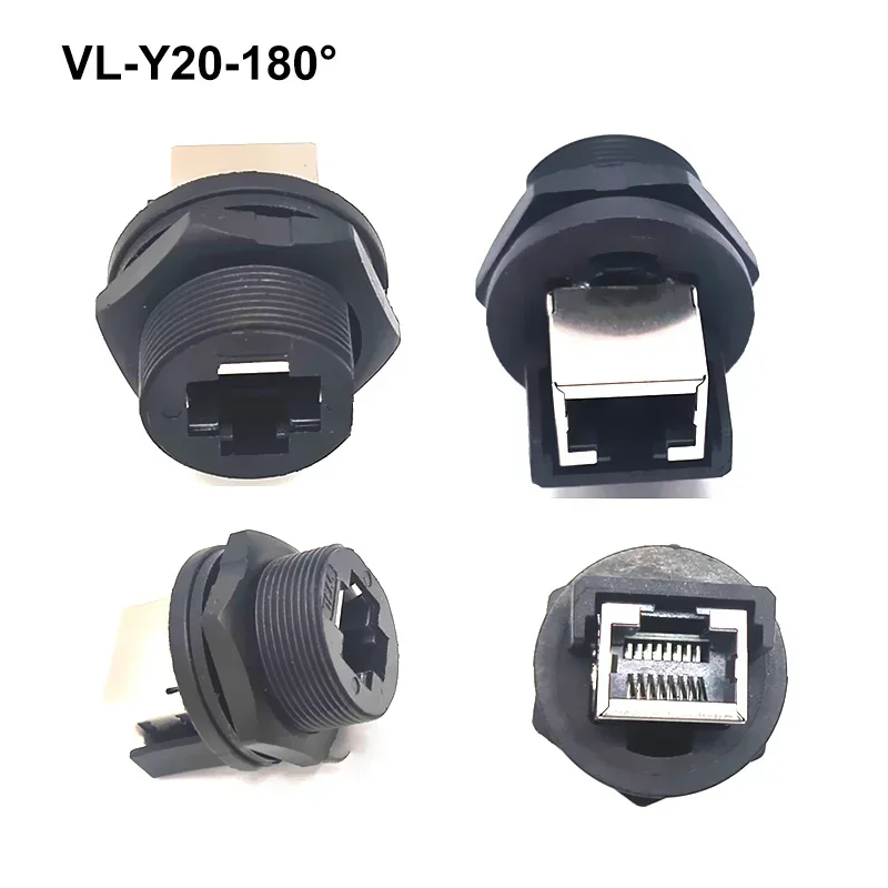 Waterproof M20 RJ45 Network Connector IP67 8Pin Ethernet Port Module Adapter RJ45 Network Cable Board Front/Rear Plug Socket image 3