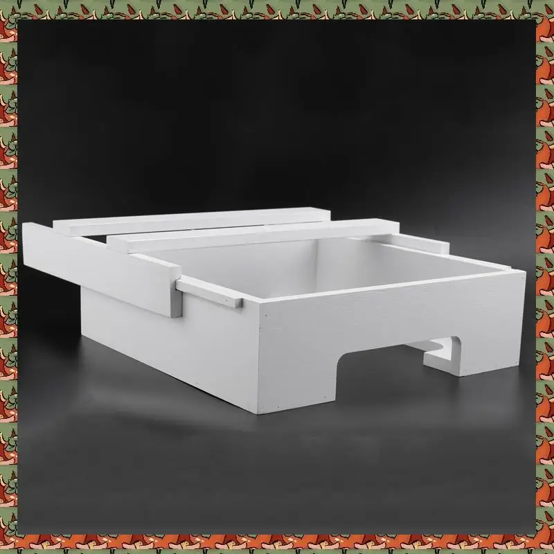 

10-Inch Cabinet Bamboo Plates Holder Under Cabinet Bamboo Plates Holder, Kitchen Counter Vertical Plate White