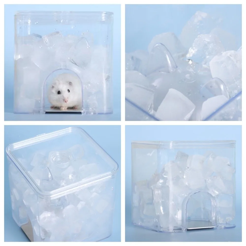 

Двухуровневая клетка-домик для хомяков Cooling Water Cube: высокопрозрачная, прочная, треугольная, с круговой конструкцией