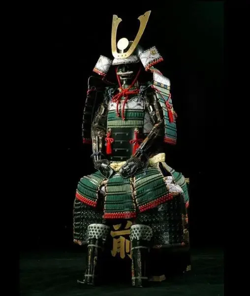 

Japanese Samurai Armor Ancient General For Wear Green decoration Men tradition cosplay cloth