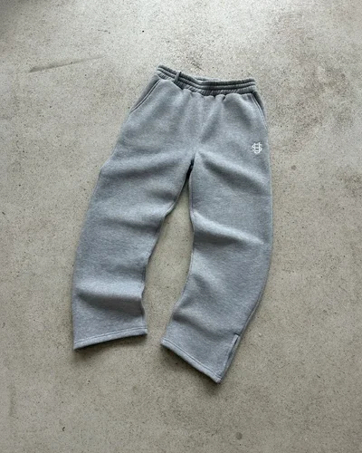 Y2k-pantalones rectos holgados retro para hombre, pantalones de chándal personalizados, diseño bordado con cremallera en la pierna, pantalones informales Harajuku de hip hop