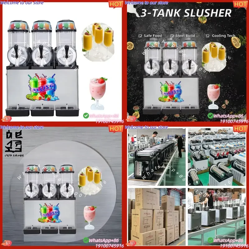CE Certificate Moseener Commercial Electric Stainless Steel Slush Machine Automatic Vending Flavoured Space Frozen Drinks for