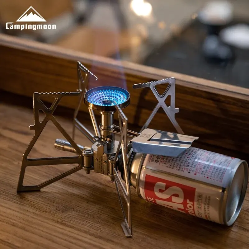 CAMPINGMOON 1 sztuk XD-3F zapłon elektroniczny piec motylkowy kasetowy piec głowica Camping piknik przenośna kuchenka zewnętrzna