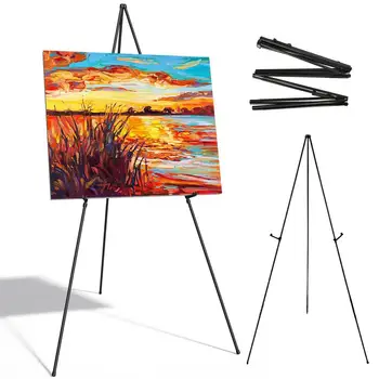 Beyaz ressam standı ekran düğün işareti ve Poster için Tripod ekran ressam standı sanat çizim şövale boyama sanat şövale tutucu