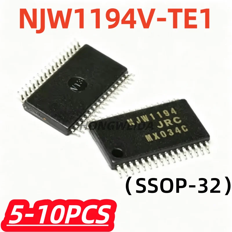 5-10Pcs/lot 100% New NJW1194 NJW1194V-TE1 NJW1194V SSOP-32 Original Audio Amplifiers Chipset