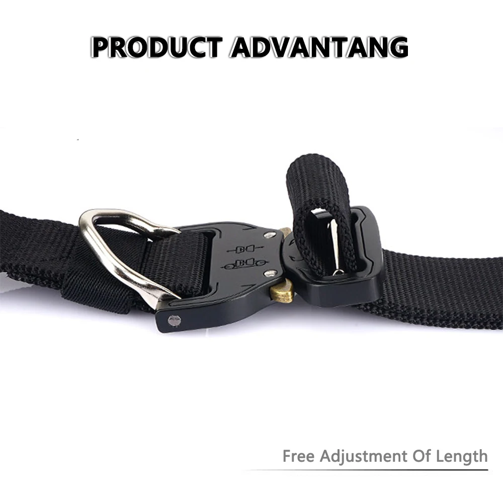 TUSHI Neue Taktische Gürtel Gewebt Langlebig Automatische Schnalle Männer Gürtel Armee Outdoor Jagd Multifunktionale Nylon Gürtel Mann Hosen Gürtel – Detail 9