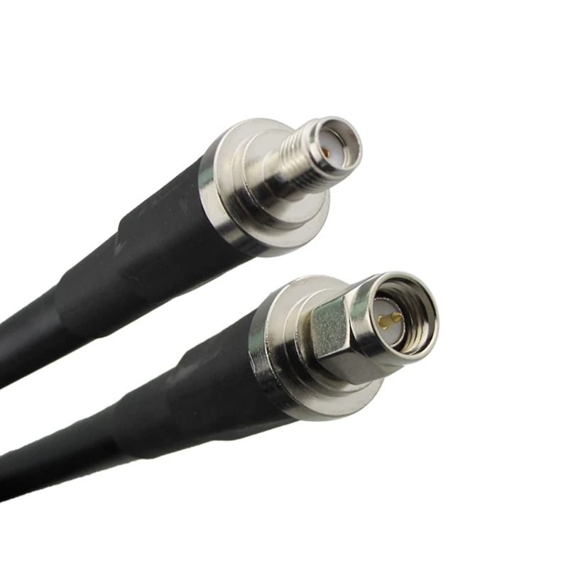 LMR400 Coaxial Cable SMA Female Jack To SMA Male Plug Connector SMA male to SMA Female crimp for LMR-400 Pigtail Antenna Radio