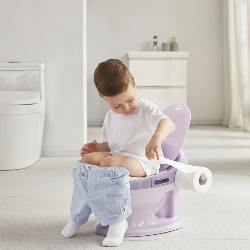 Portatile bambino vasino wc bambino PP vaso di plastica formazione ragazza ragazzo simulazione bambino prodotti per bambini accessori PU sedile vasino