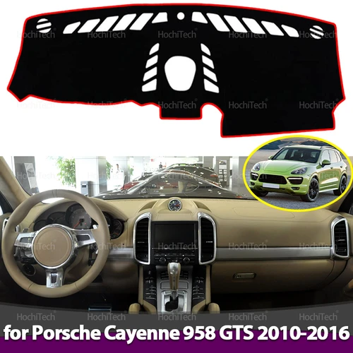 Cubierta del tablero, alfombrilla antideslizante, almohadilla protectora, alfombra parasol para coche, alfombra para Porsche Cayenne 958 GTS 2010 2011 2012 2013-2016