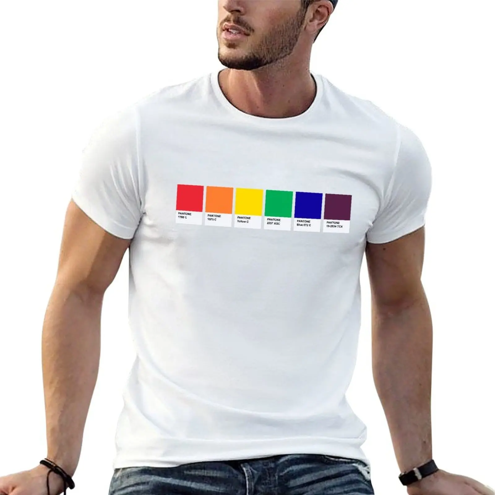 

t DESIGN PANTONE COLOR GAY t for humor COMMUNITY PALLETE shirt summer shirt funny T-Shirt man LGBT man shirts dark t