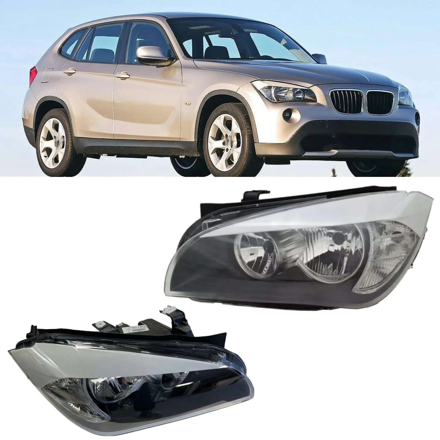 E84 20i 25i 28i 2009-2012 Halogen Headlight Assembly OEM Plug and Play Front Auto Lamp Parts