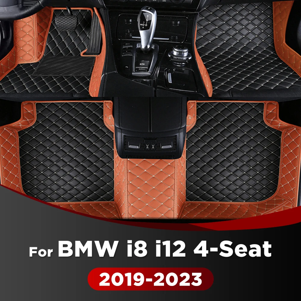 

For BMW i8 i12 4-Seat 2019-2023 22 21 20 Car Floor Mats Custom Auto Foot Pads Automobile Carpet Cover Interior Accessories