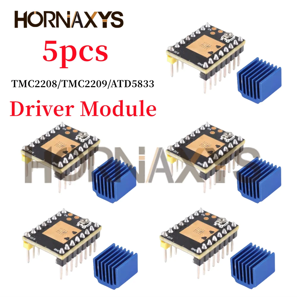5 sztuk/akcesoria do drukarek 3D silnik krokowy ultra cichy moduł napędowy TMC2209 TMC2208 ATD5833