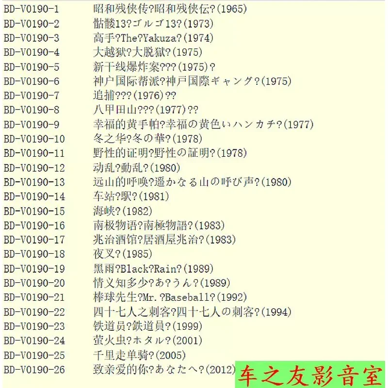 BD Blu-ray Disc Takakura Ken Film Collection High Definition 26 DVD Discs Boxed Set with Chinese and English Subtitles