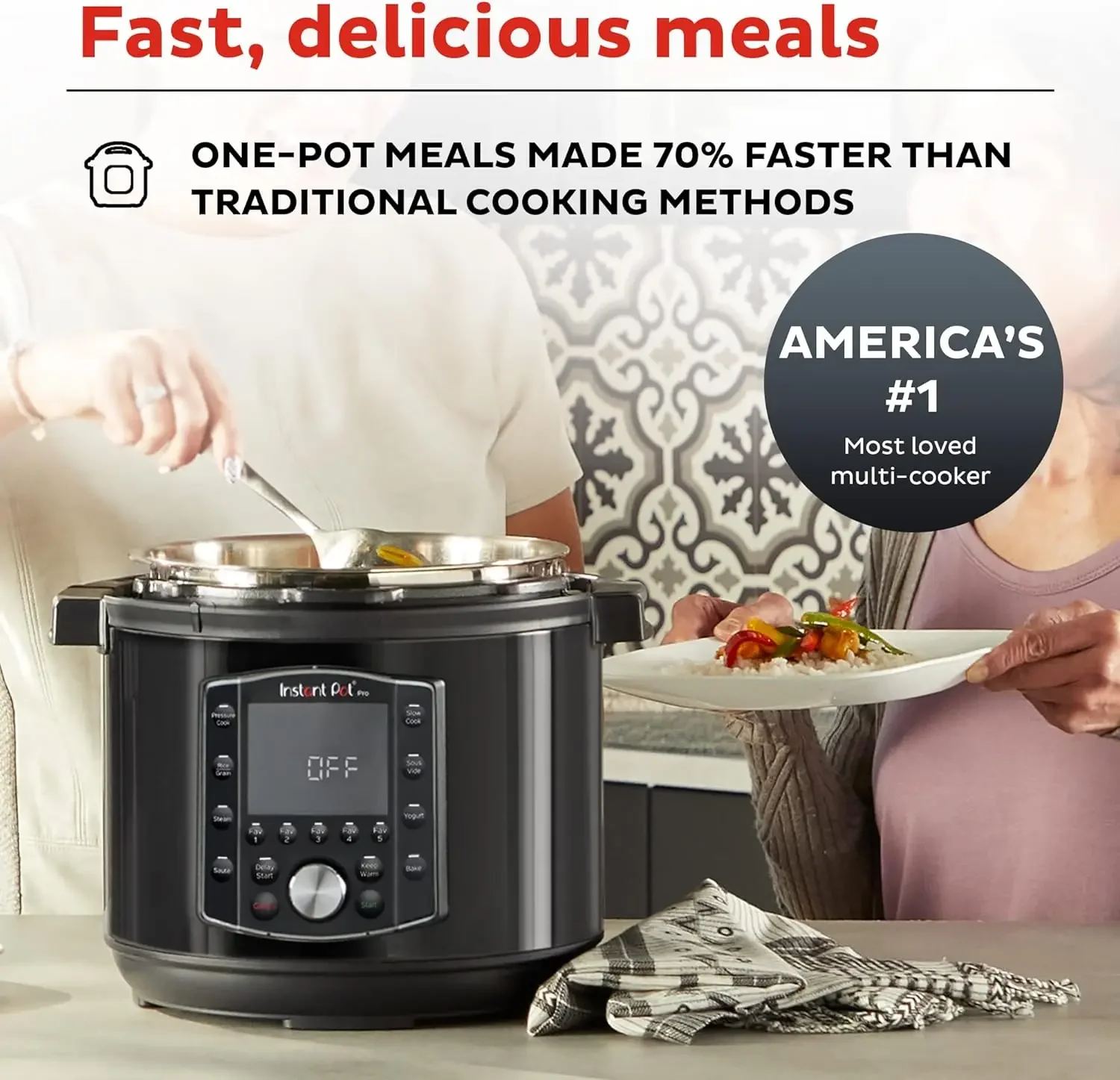 FREE SHIPPING.Instant Pot Pro 10-in-1 Pressure Cooker, Slow Cooker, Rice/Grain Cooker, Steamer, Sauté, Sous Vide, Yogurt Maker,