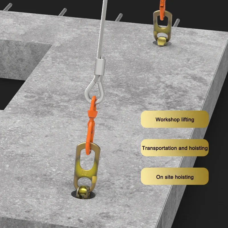 Acessórios de cofragem de hardware, embreagem de elevação de concreto de alta qualidade para âncora de pino para âncora de cabeça esférica em concreto pré-fundido
