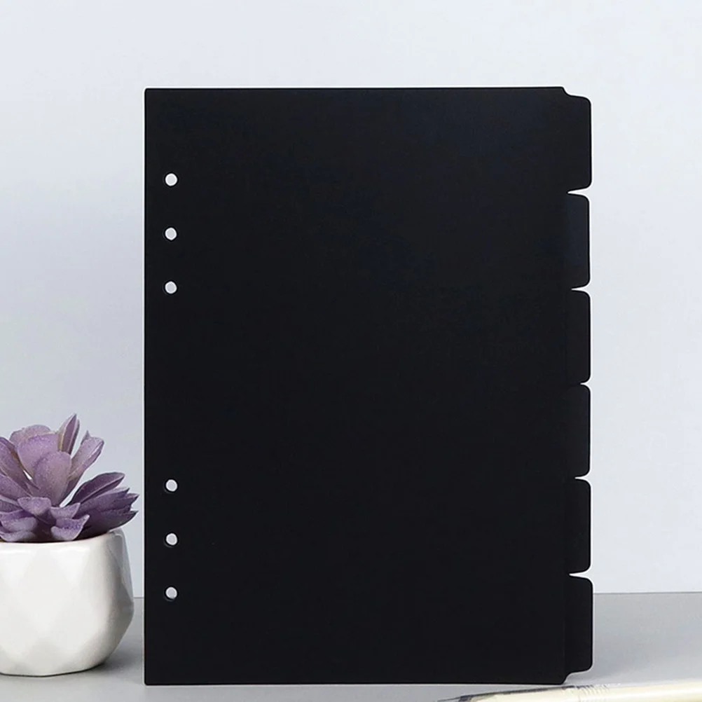3 مجموعات A5 صفحات الموثق الورقية فواصل قابلة للفصل لمجلدات الحلقة تصنيف علامات الصفحة المفكرة لوازم فواصل الفهرس #5