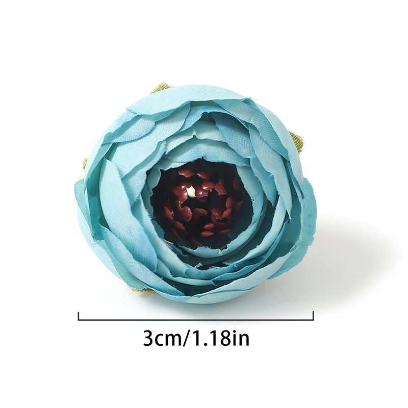 5/10/20 Stück Rosen Künstliche Blumen 3 cm Gefälschte Blumenköpfe für Heimdekoration Hochzeitsdekoration DIY Kranz Scrapbook Handwerk Geschenkbox – Detail 2