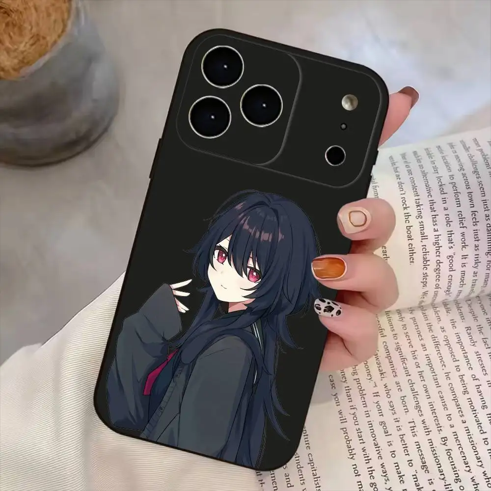 Capa de Silicone Macia Umi Asanagi para iPhone 17, 16, 15, 14, 13, 12, 11 Plus, Pro Max