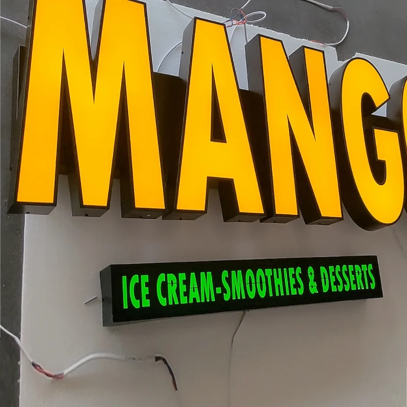 Factory Outlet Custom Outdoor Acrylic LED Lighbox letters Company Logo, Exterior Waterproof LED Channel Letters Shop Sig