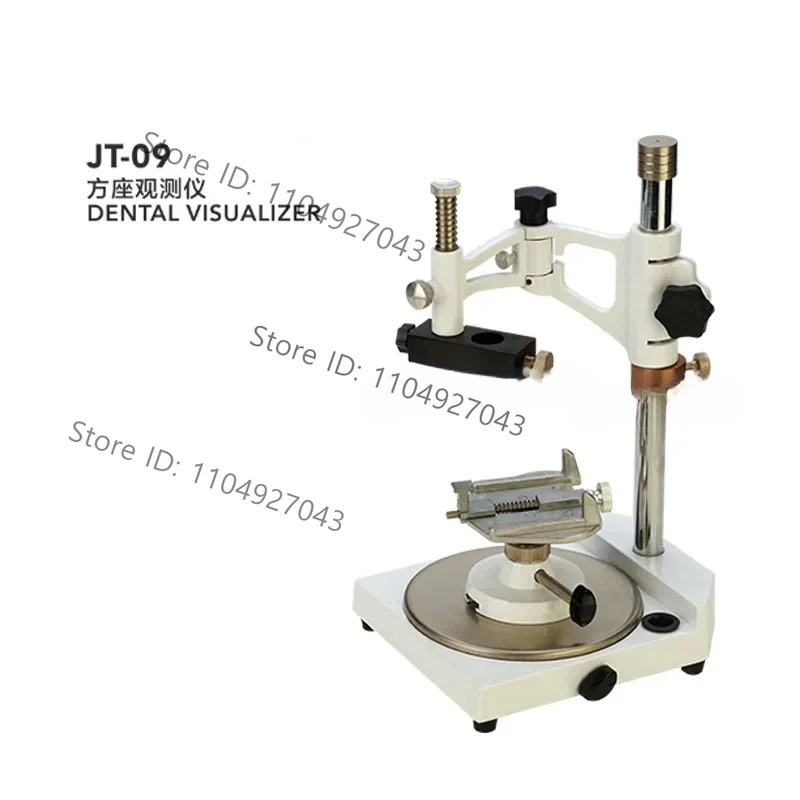 JT-09 Dental Lab Equipment Parallelometer Square Base Surveyor Visualizer with 7 Tips
