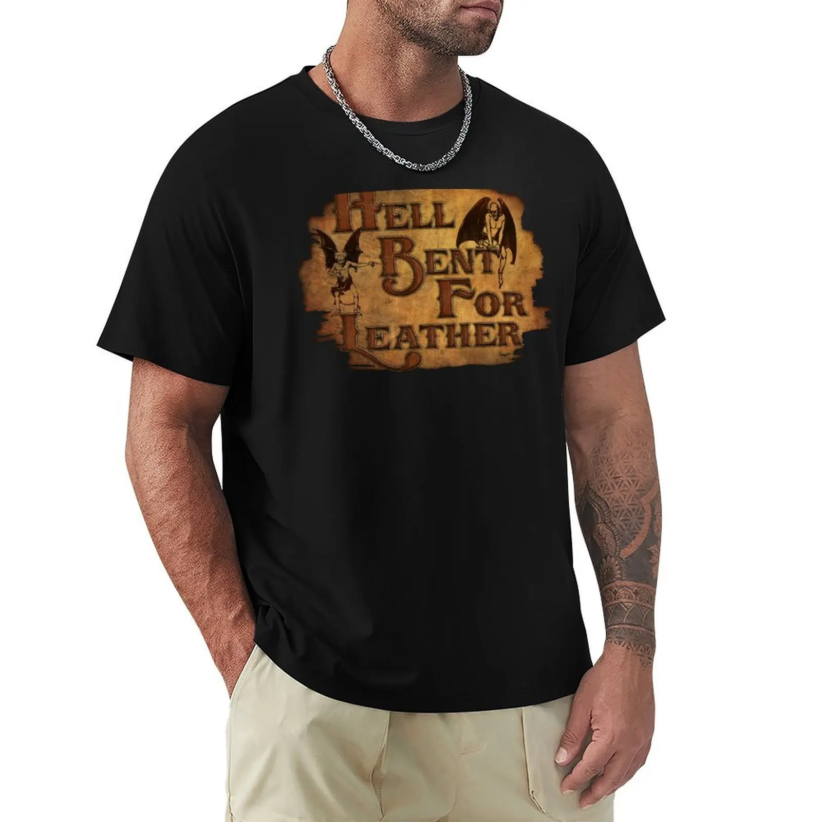 

Hell Bent For Leather T-Shirt affliction shirts Funny t-shirt customizeds mens clothes