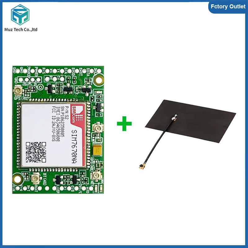 บอร์ดพัฒนา SIM7670NA โมดูล 4G CAT1 รองรับเสียง ข้อมูล/GPS Beidou ชุดอุปกรณ์เสริมแบบแยกส่วนพร้อมเสาอากาศ สำหรับอเมริกาเหนือ