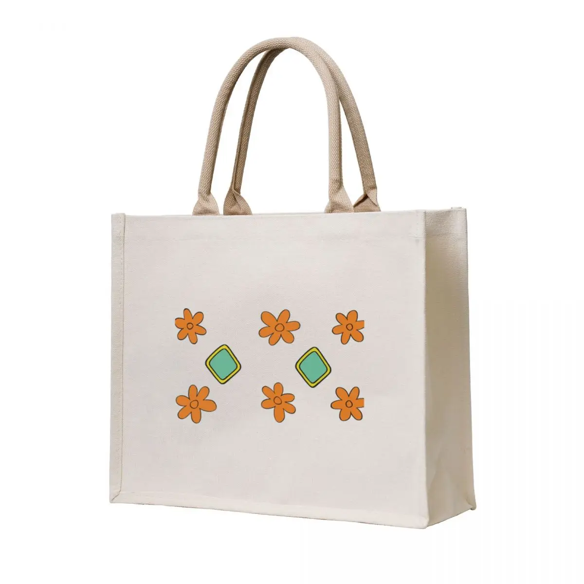 

dog tag and flowers Tote Bag Women's bags cute pouch bag free delivery bags Canvas shoulder bag