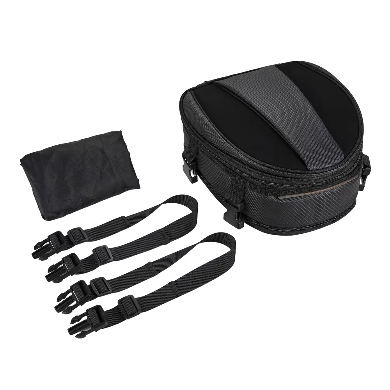 Black Motorcycle Tail Bag Expandable Tail Travel Rider Luggage Rear Back Seat Bag For BMW R1300GS R1300 R 1300 GS 2023-2025