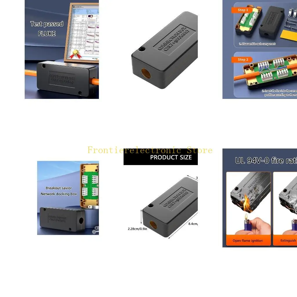 G8DB CAT7 Ethernet Connection Module CAT7 Ethernet Junction Box For CAT6/CAT6A/CAT7 AWG23(0.57MM) Highly Speed Data Transfer