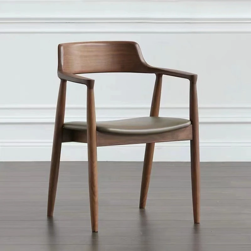 Restaurant Modern Dining Chairs Leather Nordic Luxury Dining Chairs Kitchen Living Room Sedie Pranzo Moderne Balcony Furniture