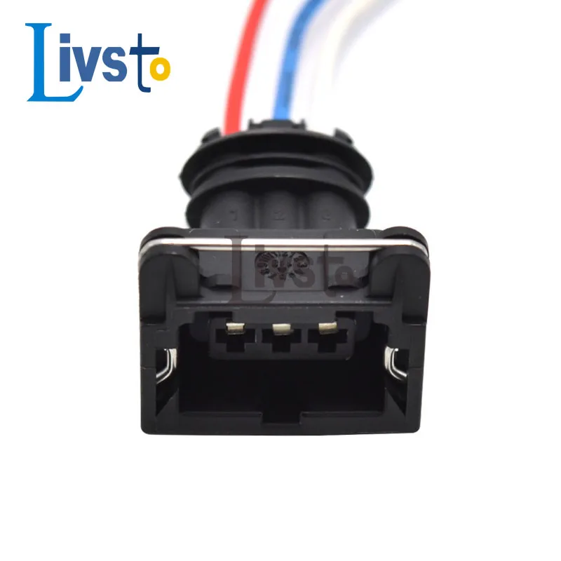 1 Set 3 Pin Waterproof EV1 Auto Wire Harness Connector Fuel Injector Female Plug For Denon 282191-1 DJ7035Y-3.5-21