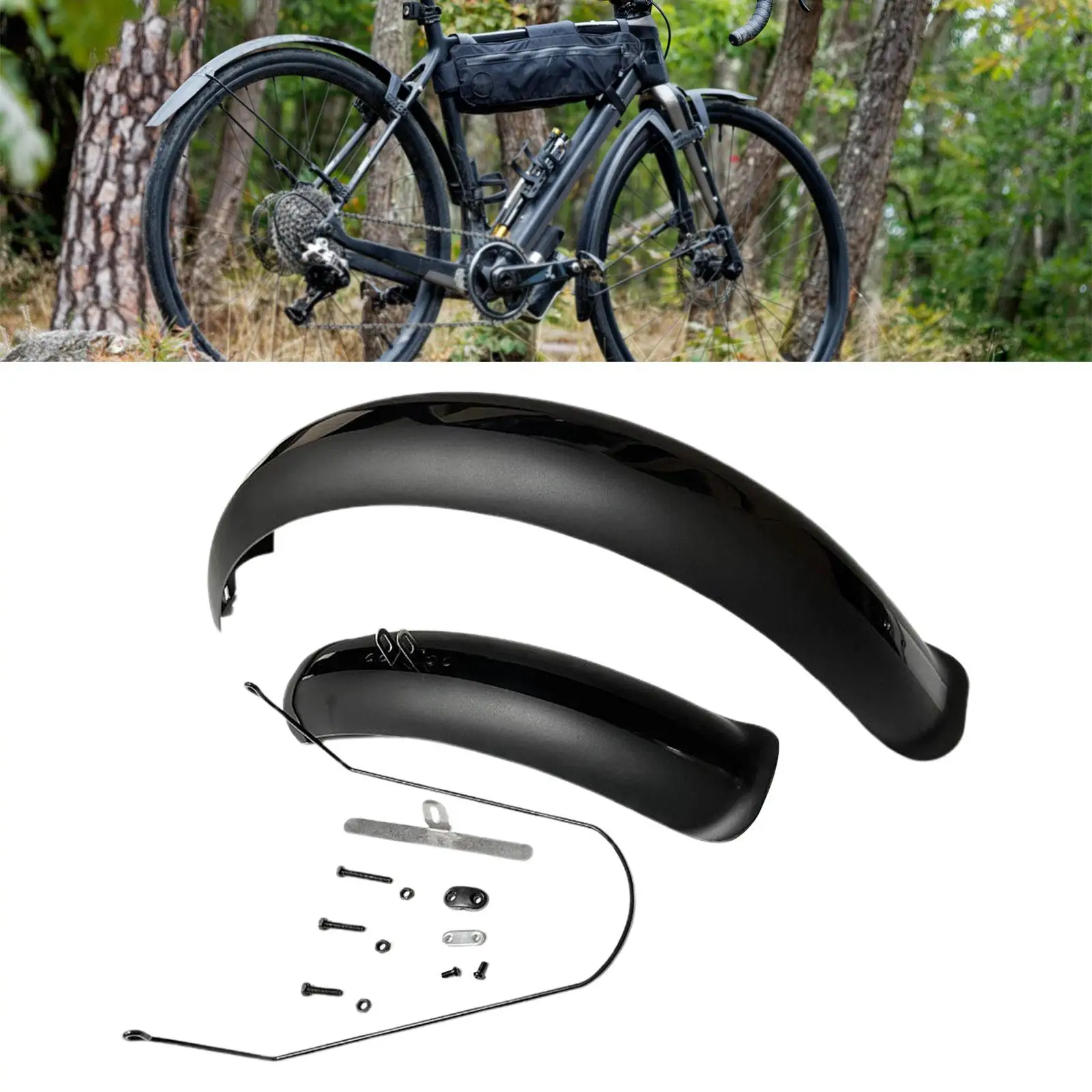 Bike Mudguard Direct Replaces Front Rear Set Universal Parts Full Cover Bike Fenders Bicycle Mudflap for Mountain Bike Travel