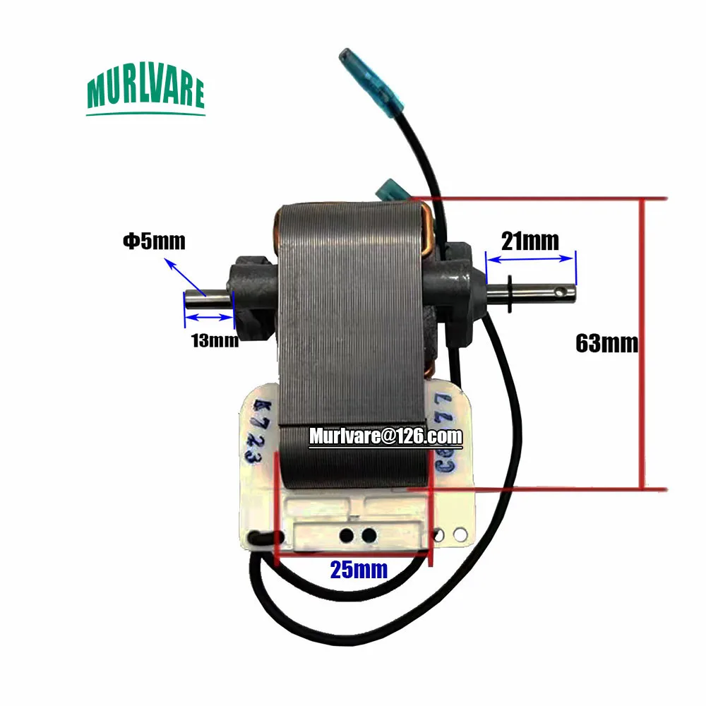 YJ62/300 220VAC 60HZ 35W Stator Thickness 25mm Shaped Pole Fan Motor For Vacuum Air Pump Air Fryer Oven Furnace