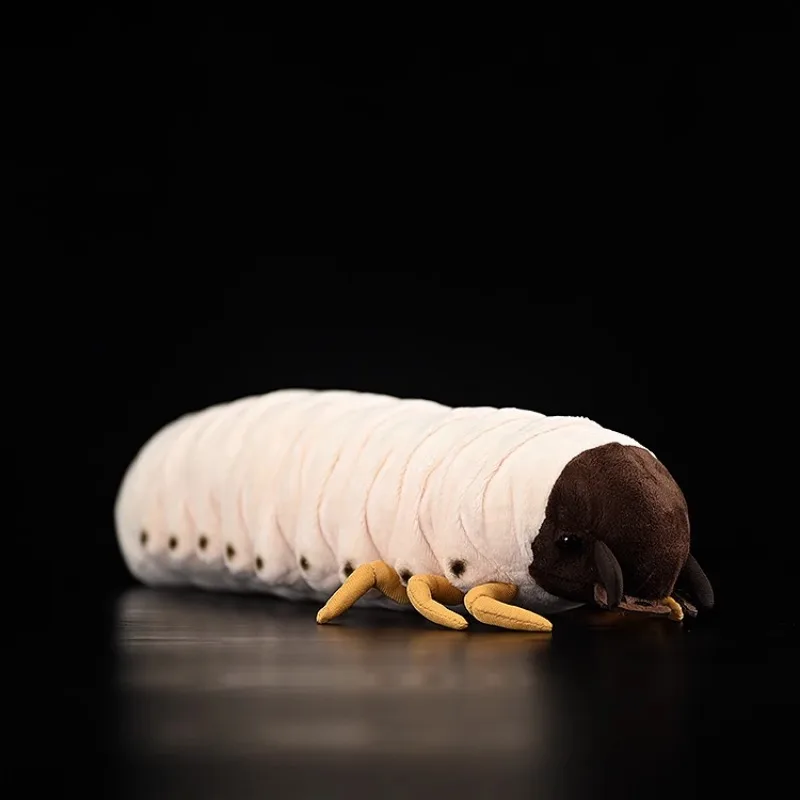 Original Chick Chick Worm Doll Grub Doll Simulation Animal Chick Worm Plush Toy Simulation Stuffed Doll Kawaii Toy Gifts