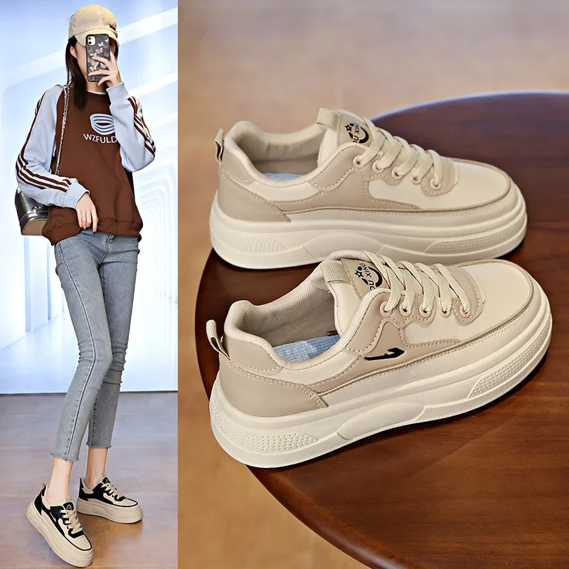 

Новые женские модные спортивные туфли на толстом подошве и наклонном каблуке с ремешком на воздушной подушке, женская мода на толстой подошве