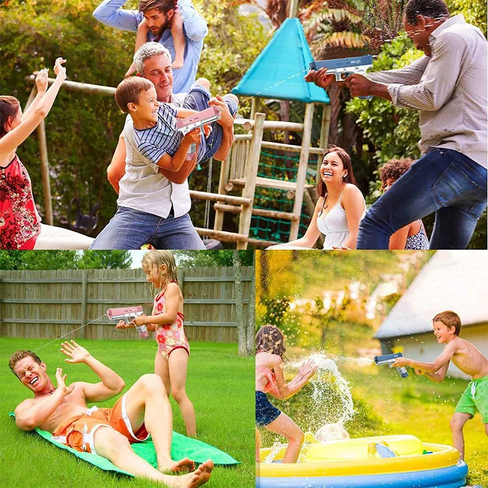 Automatic Electric Water Gun 500cc Large Capacity Super Strong Distance 10m Children and Adults Leak Proof Water Battle