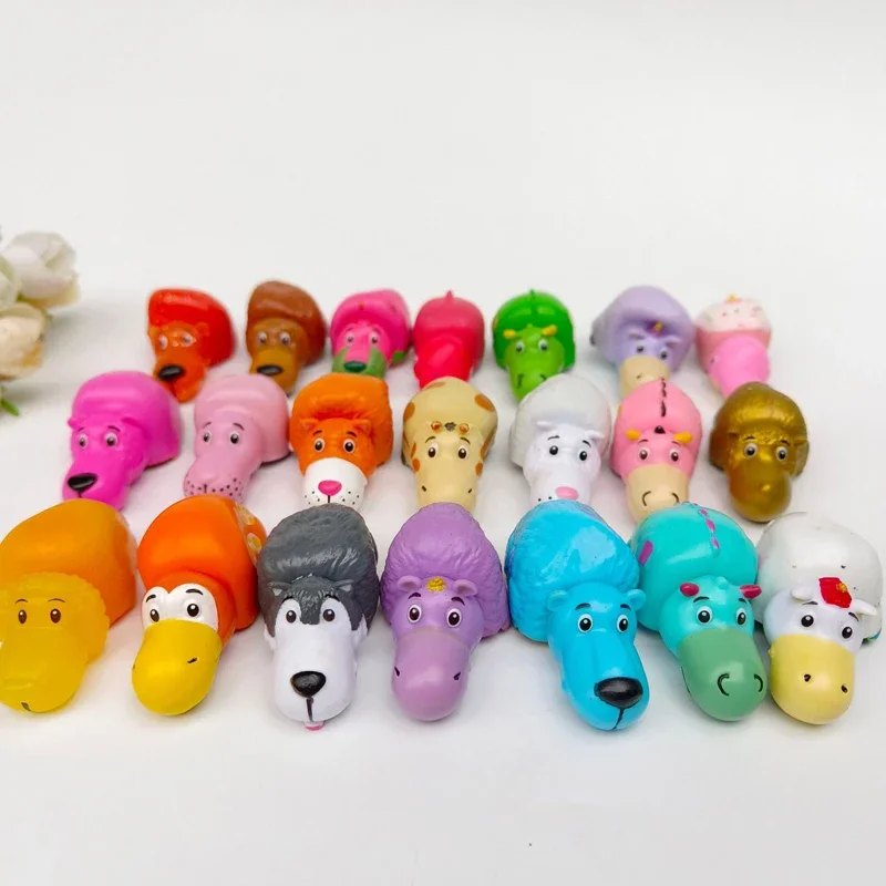 5Pcs/Lot Surprise Flip Animals Flipa Playtus To Husky Lion Mini Rubber Pocket Flipazoos Series 1 Zoo Figure Toy Gift For Kid