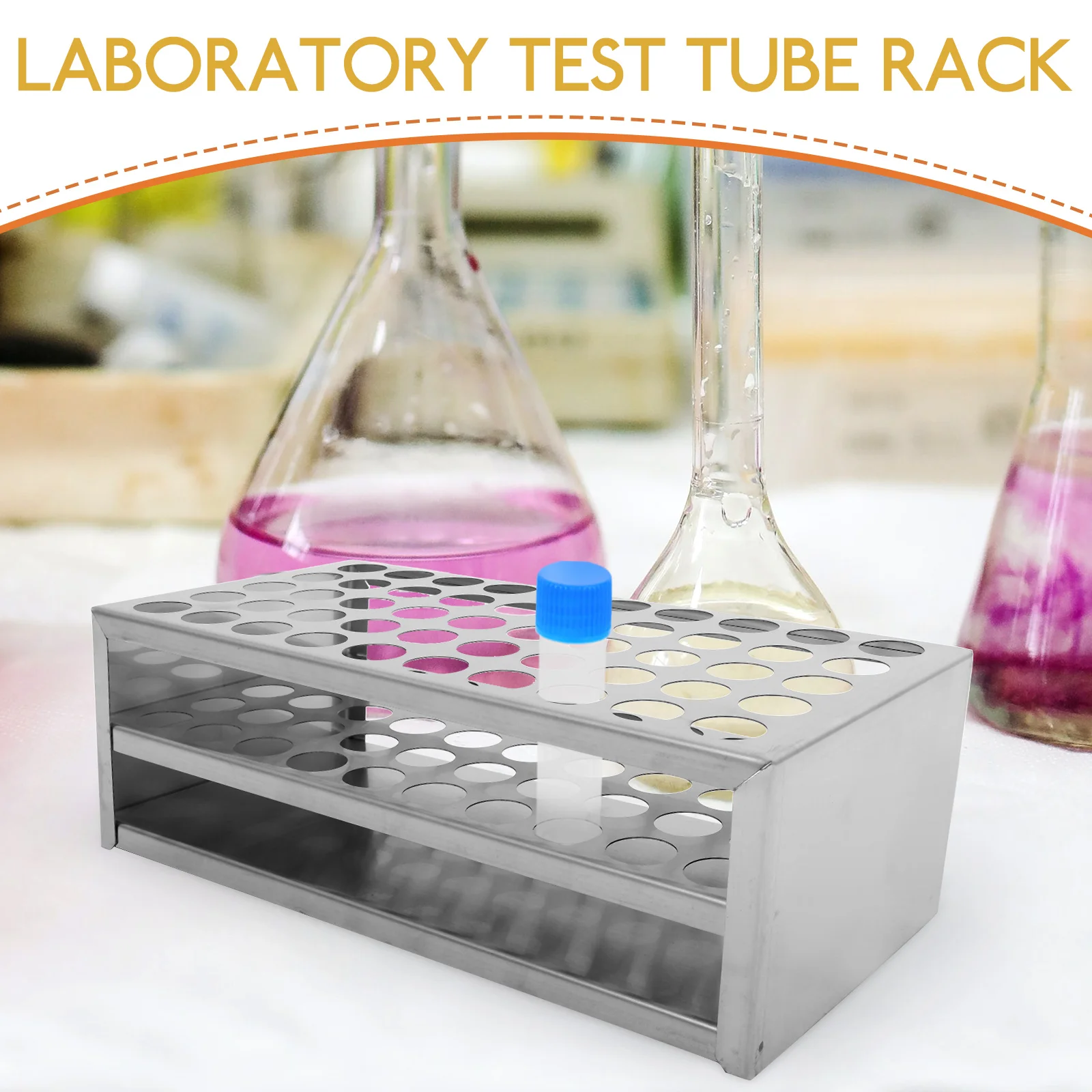 

Test Tube Rack Laboratory Container Chemical Display Unit Multi-functional Racks Multifunctional Sampling Holder Vial