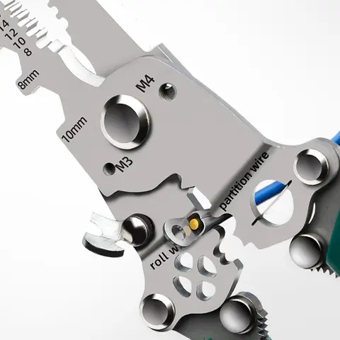 इलेक्ट्रीशियन वायर कटर मल्टी फंक्शन फोल्डिंग केबल स्ट्रिपिंग प्लायर्स वायरिंग कटिंग क्रिम्पिंग हैंडहेल्ड टूल्स प्रोफेशनल के लिए 6 best sales बिजली के उपकरण - №3