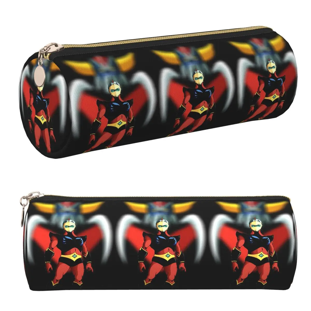 

Goldorak Grendizer Anime UFO Robot Goldrake Pencil Case Pencil Pouch Cylinder Pen Box Pencil Bag for Students Gifts