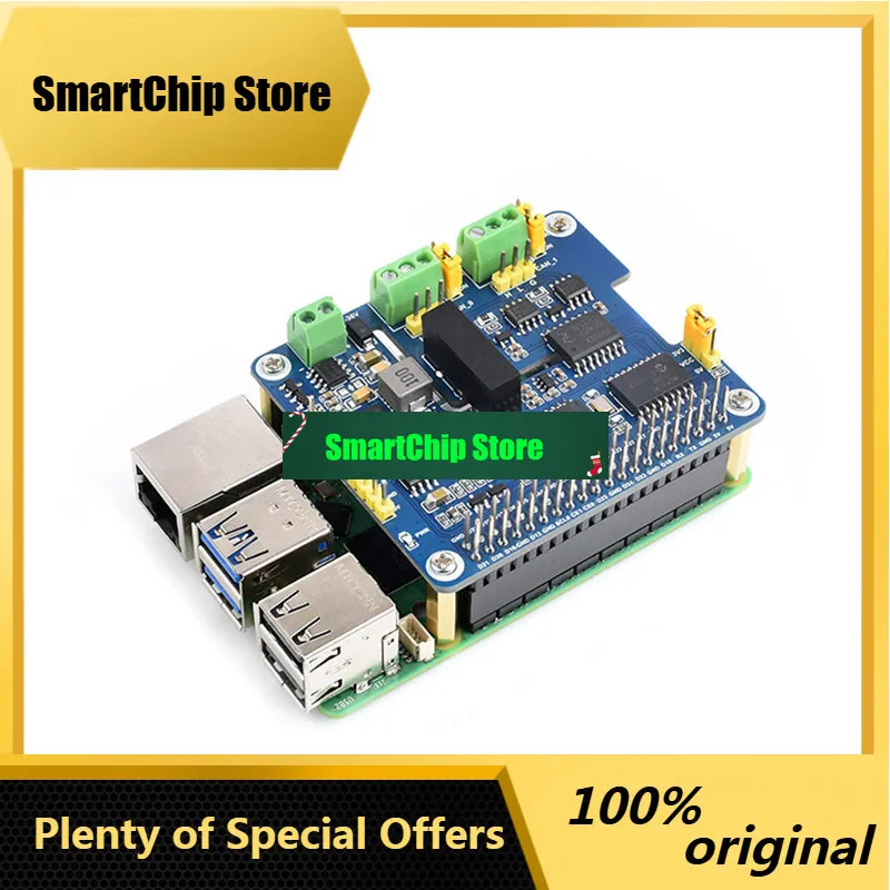 SmCpRaspberry Pi 5 CAN Bus Expansion Board Dual-Channel CAN Communication Module With Power And Signal Isolation