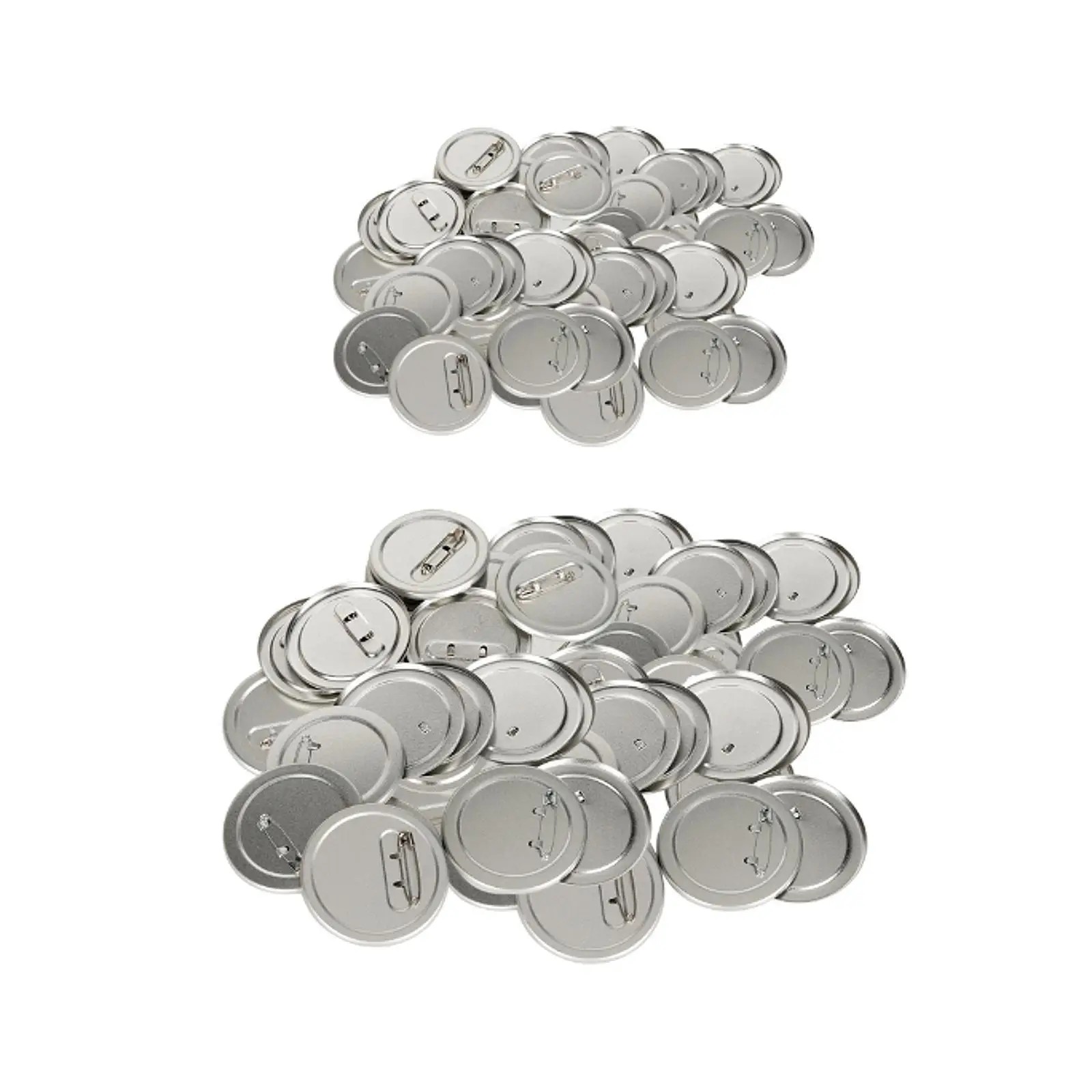 

100x Button Badge Parts Supplies for Button Making Machine Pin Back Button Parts Round for Gifts Badge Making Badge DIY Presents