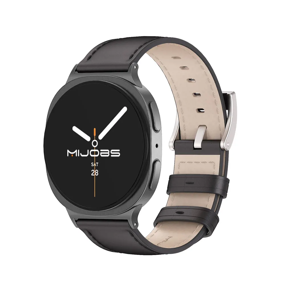 Watchband for Samsung Galaxy Watch 8 40/44/46mm Strap for Samsung Watch 8 Genuine Leather Wristband for Galaxy Watch 8y