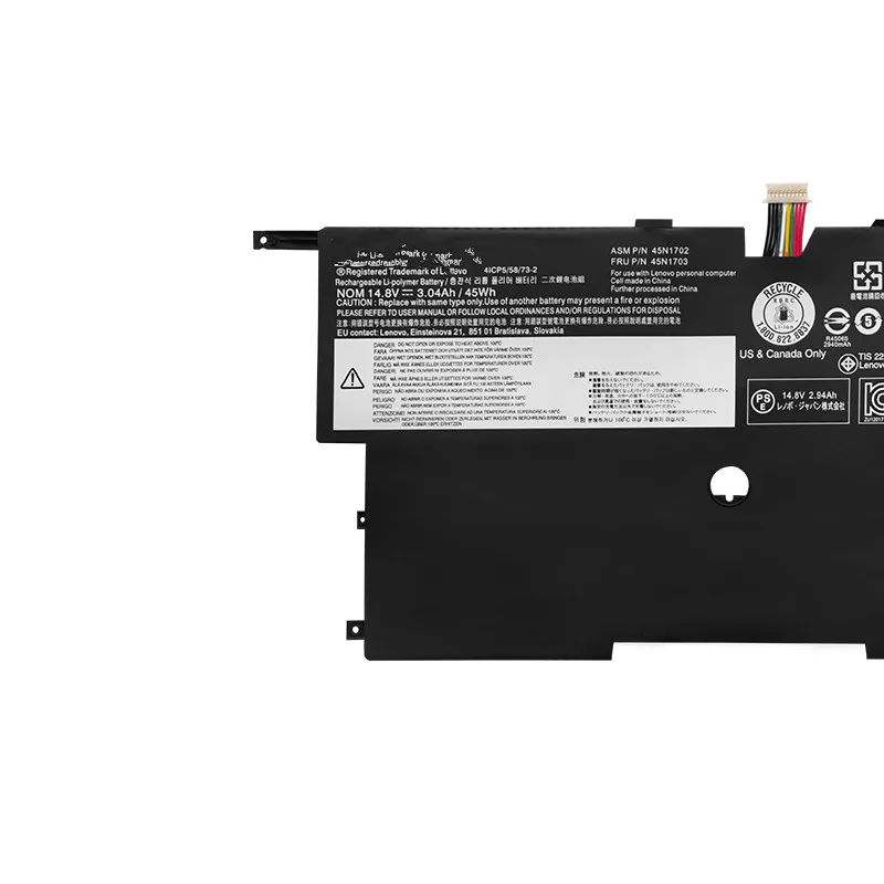 Original Laptop Battery FOR New X1C X1 45N1702 45N1703 41CP5/58/73-2